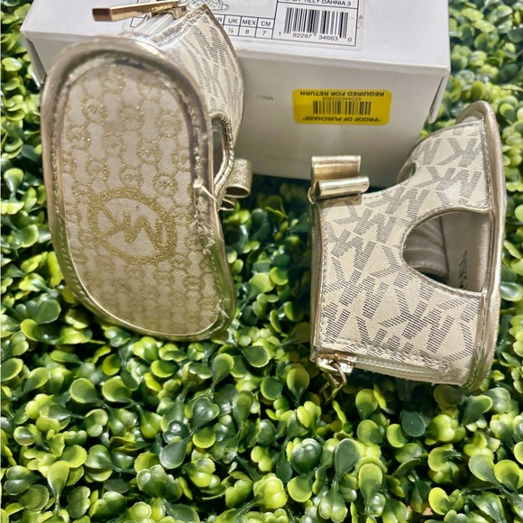 Gold Michael Kors Sandles - Picture 3 of 4